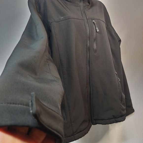 ZeroXposur Black Fleece Lined Soft Shell Performance Jacket Mens Sz  L - Picture 9 of 13